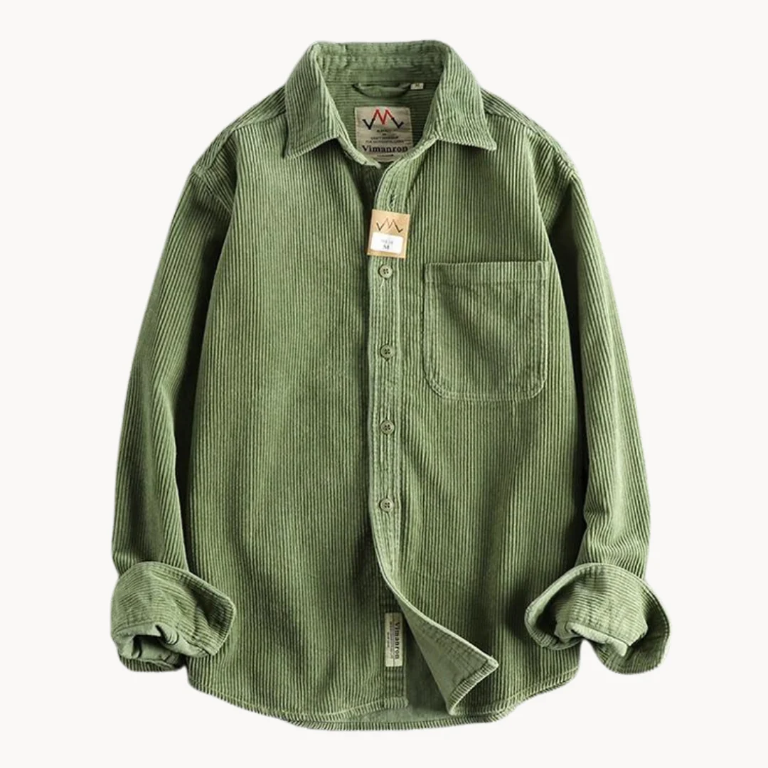 Men's Vintage-Inspired Button Shirt