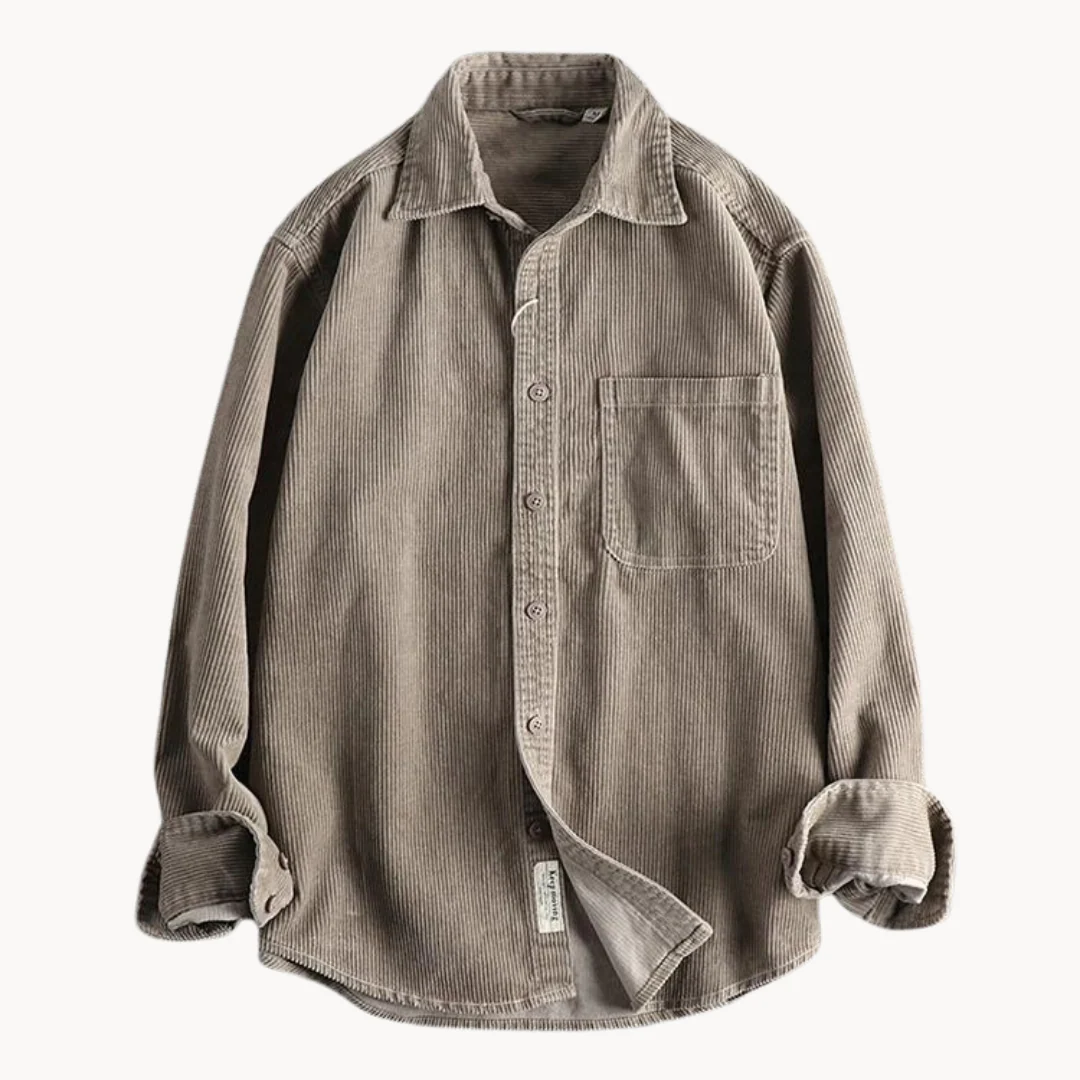 Men's Vintage-Inspired Button Shirt
