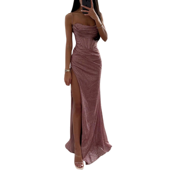 Van Hallen | Classic Glitter Split Dress for Women