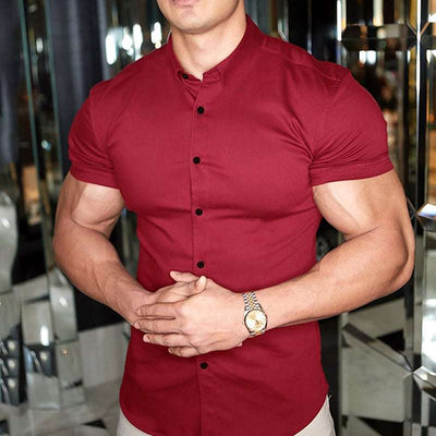 Van Hallen | Men's Slim Fit Short Sleeve Shirt