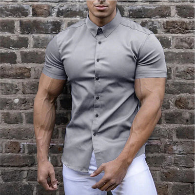 Van Hallen | Men's Slim Fit Short Sleeve Shirt