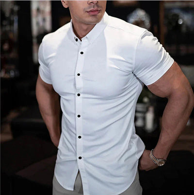 Van Hallen | Men's Slim Fit Short Sleeve Shirt