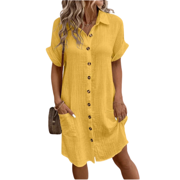 Van Hallen | Trendy Button Up Long Dress for Women