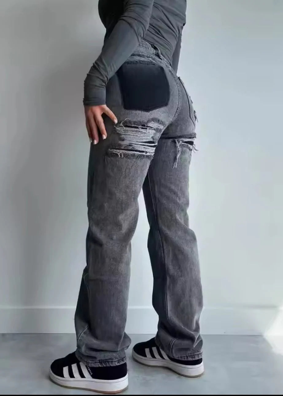 Vintage Ripped Jeans for Women