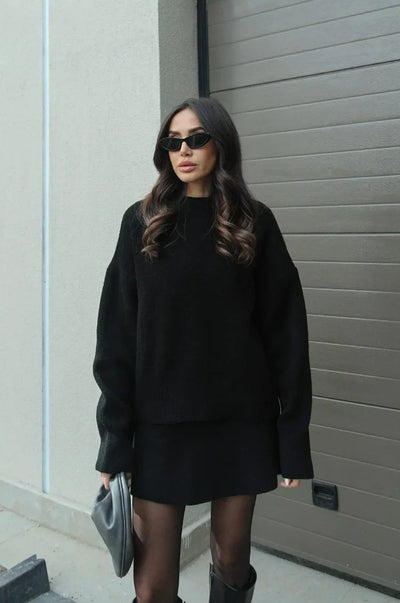 Women's Knit Skirt and Top Set