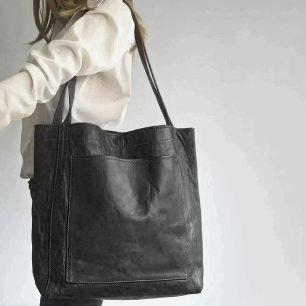 Women's Leather Shopper Bag